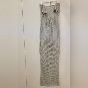 Woven silver cover-up